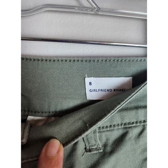 GAP Girlfriend Khaki Olive Green sz 8 womens Careerwear workwear uniform - Picture 6 of 11